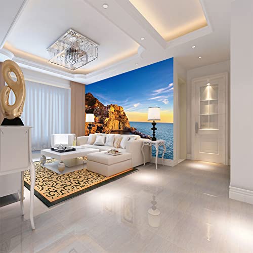 Fototapeten Meer 3D Moderne Vlies Wandbilder Tapeten Wandtapete Wandmalerei Wand Dekoration Für Schlafzimmer Flur Wandtattoo Dekoration 150cm×105cm(Breite x Höhe) von HYMZHL