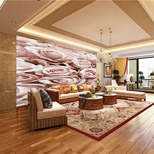 Fototapeten Rosen 3D Moderne Vlies Wandbilder Tapeten Wandtapete Wandmalerei Flur Wandtattoo Dekoration 150cm×105cm(Breite x Höhe) von HYMZHL