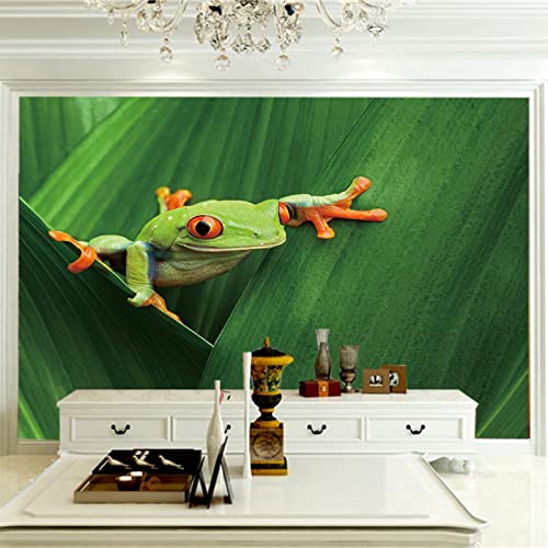 Tapeten Wandbild Baumfrösch 3D Wandtapete Fototapete Tapete Für Baby Kinder Kinderzimmer Wandmalereien 300cm×210cm(Breite x Höhe) von HYMZHL