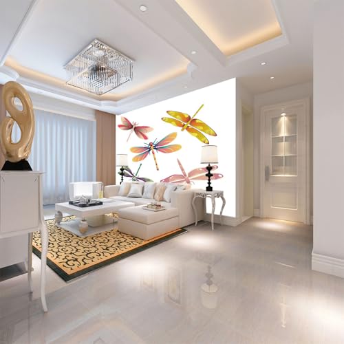 Tapeten Wandbild Dragonfly 3D Wandtapete Fototapete Tapete Für Baby Kinder Kinderzimmer Wandmalereien 200cm×140cm(Breite x Höhe) von HYMZHL