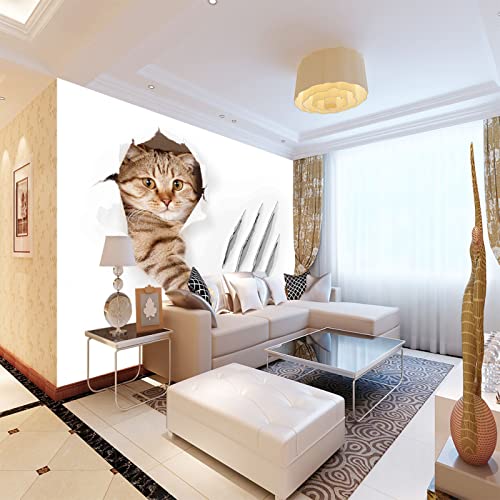 Tapeten Wandbild Katzen 3D Wandtapete Fototapete Tapete Für Baby Kinder Kinderzimmer Wandmalereien 300cm×210cm(Breite x Höhe) von HYMZHL