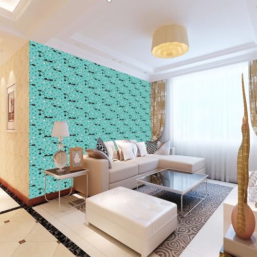 Tapeten Wandbild Katzen 3D Wandtapete Fototapete Tapete Für Baby Kinder Kinderzimmer Wandmalereien 430cm×300cm(Breite x Höhe) von HYMZHL