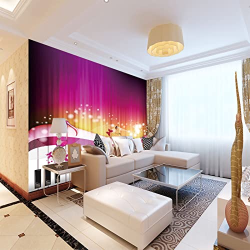 Tapeten Wandbild Musik 3D Wandtapete Fototapete Tapete Für Baby Kinder Kinderzimmer Wandmalereien 300cm×210cm(Breite x Höhe) von HYMZHL