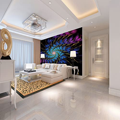 Vlies Fototapete Blumen 3D Foto Tapete Schlafzimmer Wohnzimmer Moderne Vliestapete Wandtapete Motivtapeten Effekt Wand Dekoration 150cm×105cm(Breite x Höhe) von HYMZHL