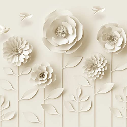 Vlies Fototapete Blumen Fototapete 3D Foto Tapete Schlafzimmer Wohnzimmer Moderne Vliestapete Wandtapete Motivtapeten 3d Effekt Wand Dekoration 150cm×105cm(Breite x Höhe) von HYMZHL