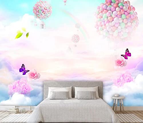 Vlies Fototapete Blumen Fototapete 3D Foto Tapete Schlafzimmer Wohnzimmer Moderne Vliestapete Wandtapete Motivtapeten 3d Effekt Wand Dekoration 250cm×175cm(Breite x Höhe) von HYMZHL
