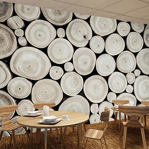 Vlies Fototapete Holz Fototapete 3D Foto Tapete Schlafzimmer Wohnzimmer Moderne Vliestapete Wandtapete Motivtapeten 3d Effekt Wand Dekoration 400cm×280cm(Breite x Höhe) von HYMZHL