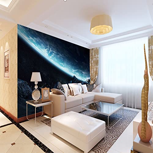 Vlies Fototapete Planeten 3D Foto Tapete Schlafzimmer Wohnzimmer Moderne Vliestapete Wandtapete Motivtapeten Effekt Wand Dekoration 150cm×105cm(Breite x Höhe) von HYMZHL