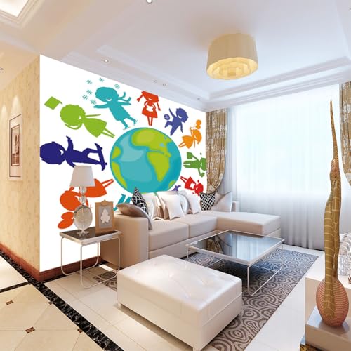 wandmalerei 3d Erde Tapeten Wandbild wohnzimmer tapete schlafzimmer wanddekoration aufkleber heimdekoration wandkunst 200cm×140cm(Breite x Höhe) von HYMZHL