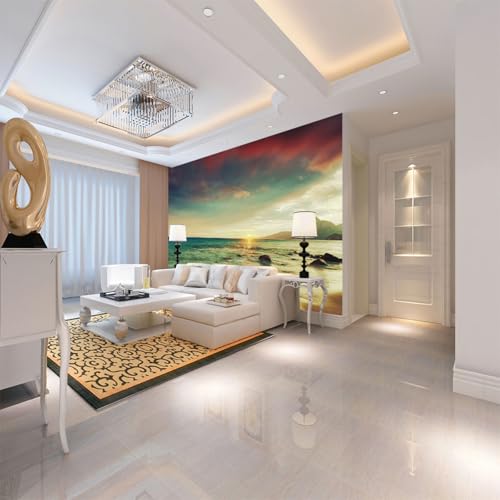 wandmalerei 3d Meer Tapeten Wandbild wohnzimmer tapete schlafzimmer wanddekoration aufkleber heimdekoration wandkunst 200cm×140cm(Breite x Höhe) von HYMZHL