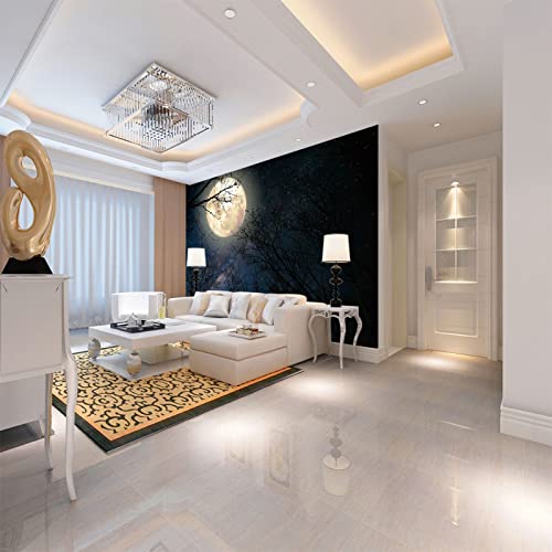 wandmalerei 3d Mond Tapeten Wandbild wohnzimmer tapete schlafzimmer wanddekoration aufkleber heimdekoration wandkunst 200cm×140cm(Breite x Höhe) von HYMZHL