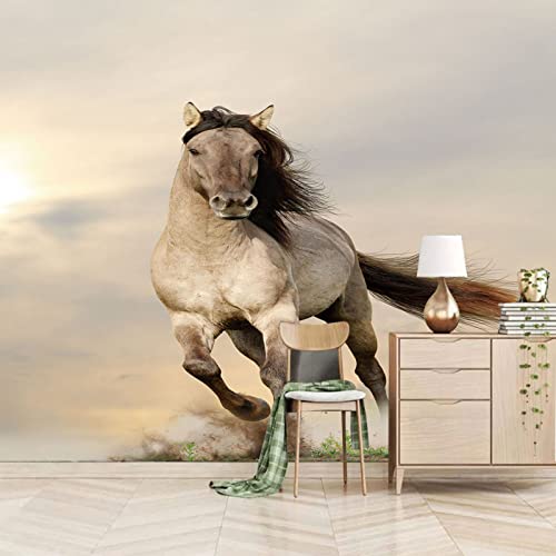 wandmalerei 3d Pferde Tapeten Wandbild wohnzimmer tapete schlafzimmer wanddekoration aufkleber heimdekoration wandkunst 200cm×140cm(Breite x Höhe) von HYMZHL