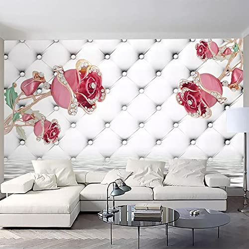 wandmalerei 3d Rose Tapeten Wandbild wohnzimmer tapete schlafzimmer wanddekoration aufkleber heimdekoration wandkunst 200cm×140cm(Breite x Höhe) von HYMZHL