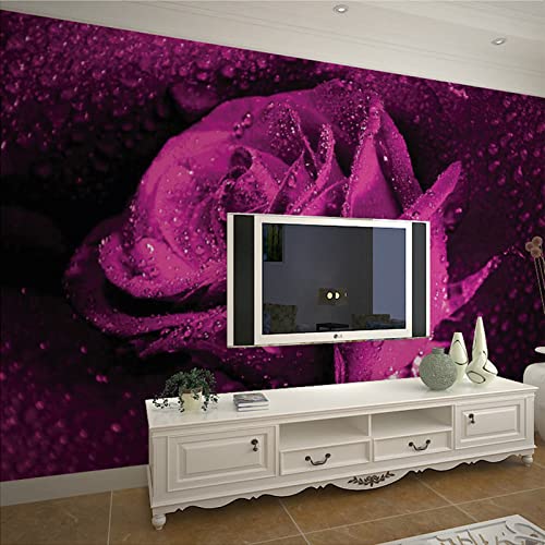 wandmalerei 3d Rose Tapeten Wandbild wohnzimmer tapete schlafzimmer wanddekoration aufkleber heimdekoration wandkunst 350cm×256cm(Breite x Höhe) von HYMZHL