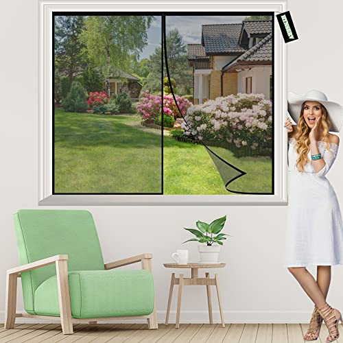 Insektenschutz Tür Schwarz 110x80cm DIY Insektenschutz Magnetfenster Insektenschutz Fenster Moskitonetz mit Starkem Klettband, Kinderleichte Montage Insektenschutz Tür Schwarz 110x80cm DIY Insektenschutz Magnetfenster Insektenschutz Fenster Moskitonetz mit Starkem Klettband, Kinderleichte Montage von HYNSERV
