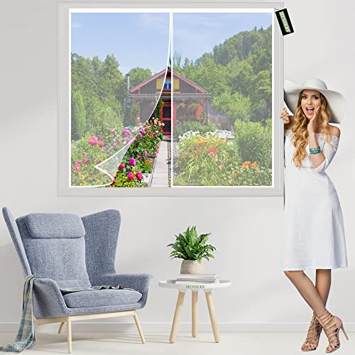 Magnet Fliegengitter Fenster Insektenschutz 75x130cm Fliegengitter Fenster Mückengitter Kinderleichte Klebemontage Ohne Bohren für Fenster und Türen Weiß Magnet Fliegengitter Fenster Insektenschutz 75x130cm Fliegengitter Fenster Mückengitter Kinderleichte Klebemontage Ohne Bohren für Fenster und Türen Weiß von HYNSERV