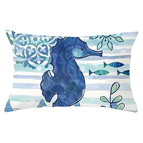 1er Set Dekorativ Kissenbezug Kissenhülle Samt 50x70cm Seepferdchen Fisch Meerestier R557 Quadrat Doppelseitig Kissenbezüge mit Unsichtbarem Reißverschluss für Sofa Büro Home 1er Set Dekorativ Kissenbezug Kissenhülle Samt 50x70cm Seepferdchen Fisch Meerestier R557 Quadrat Doppelseitig Kissenbezüge mit Unsichtbarem Reißverschluss für Sofa Büro Home von HYNY