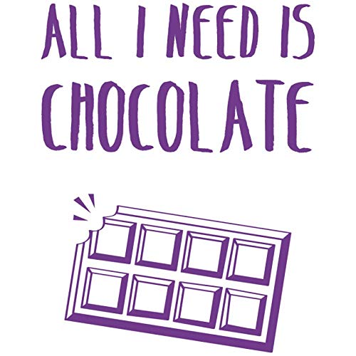 HYO All I Need is Chocolate Vinyl, Violett, 100 x 80 cm von HYO