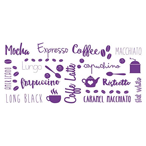 HYO Coffe Vinyl, Violett, 120 x 60 cm von HYO