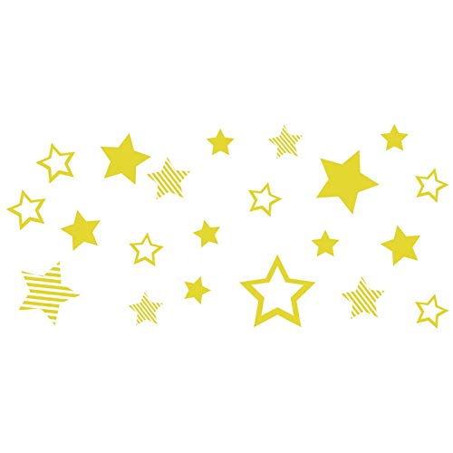 HYO Stars Vinyl, Gelb, 70 x 35 cm von HYO