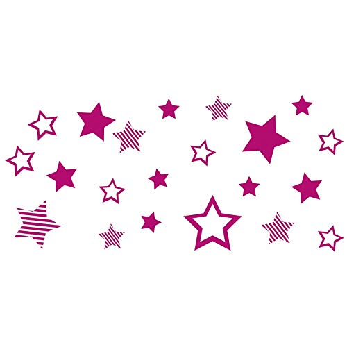 HYO Stars Vinyl, Magenta, 100 x 50 cm von HYO