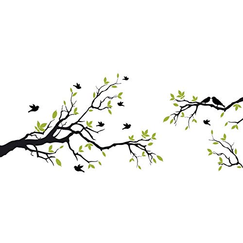 HYO Tree and Birds Vinyl, Mehrfarbig, 160 x 65 cm von HYO