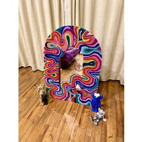 Multicolor Spiegel Teppich/12 Lebendige Farben Homedecore Spiegel Geschenk Für Sie Ihn Vatertagsgeschenk Wandbehang von HYPECULTURECo