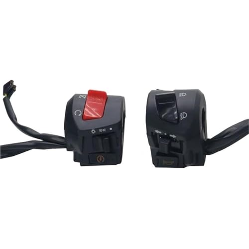 22mm Motorrad Links Rechts Schalter Hupe Taste Blinker Elektrische Nebel Lampe Licht Starten Lenker Controller Schalter Lenker Control Switch(3) von HYPERICIN