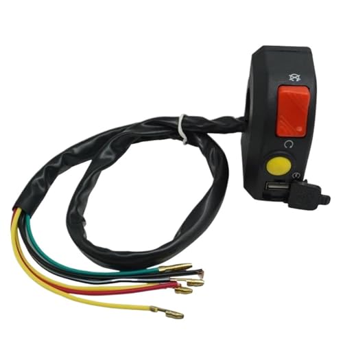 7/8" 22mm Motorradschalter Mit 12V USB Motorrad-Elektrostart-Lenkersteuerung Lenker Control Switch 7/8" 22mm Motorradschalter Mit 12V USB Motorrad-Elektrostart-Lenkersteuerung Lenker Control Switch von HYPERICIN