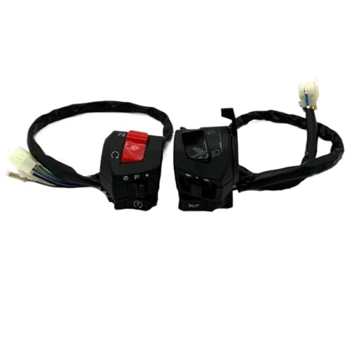 Control Switch Motorrad-Lenker Links Rechts Schaltet Hupe Blinker Scheinwerfer Elektrostart-Lenker-Controller-Taste Zubehör Control Switch Motorrad-Lenker Links Rechts Schaltet Hupe Blinker Scheinwerfer Elektrostart-Lenker-Controller-Taste Zubehör von HYPERICIN