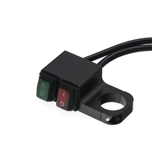 Motorrad ATV 22mm Lenker Doppel Control Kill Button Schalter Scheinwerfer Gefahr Bremse Nebel Licht Schalter Lenker Control Switch(2) von HYPERICIN