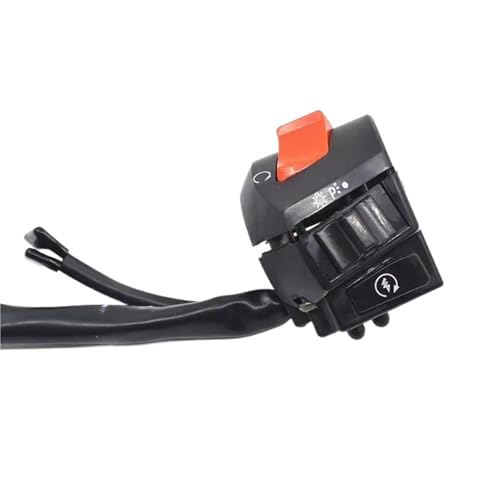 Motorrad Schalter Motorrad 7/8'' 22mm Lenker Schalter Start Horn Blinker Scheinwerfer Dimmer Taste(2) von HYPERICIN