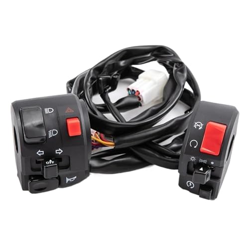 Scheinwerfer Start Schalter Motorrad-Controller-Schalter Für Lenker Hupenknopf Blinker Nebelscheinwerfer Für Kawasaki Für N-ja ZX6R ZX10R von HYPERICIN