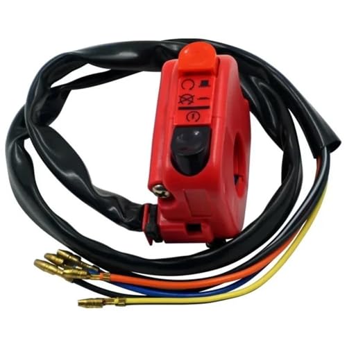 Scheinwerfer Start Schalter Universal Start Stop On Off-Taste Lenker Motorrad Halterung Seite Rechts Schalter ATV Motorrad Zubehör Teile(6) von HYPERICIN