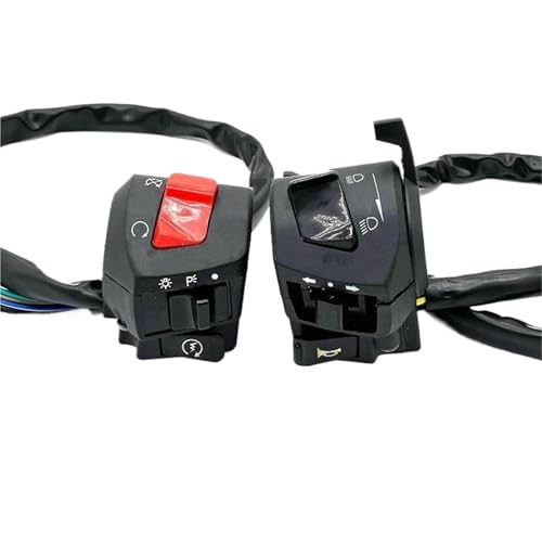Stator Coil 22mm Motorrad Griff Bar Links Rechts Schalter Horn Blinker Scheinwerfer Elektrische Starten Lenker Controller Taste Für ZS125 ZS150 von HYPERICIN