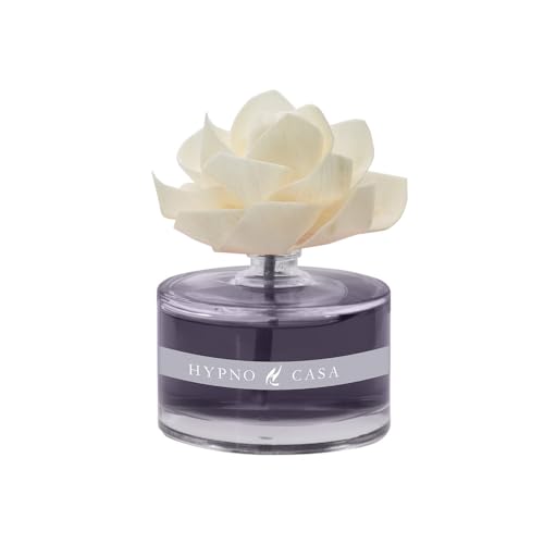 HYPNO CASA - Geschenkbox mit Diffusor von Duftessenz für Raumduft mit Blume - 60 ml (schwarze Orchidee) von HYPNO CASA