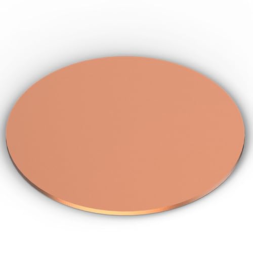 3 mm dicke runde Kupferplatte, Durchmesser 60–85 mm, Metallkreisblech, geeignet for handwerkliche und industrielle Zwecke, Fuchsia(3x60mm) von HYQING