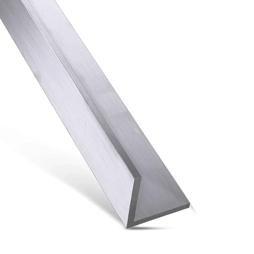 90-Grad-Winkel aus Aluminium, Eckleiste aus 6061-Aluminium, 60 × 20 × 2 × 500 mm – 60 × 40 × 4 × 500 mm for strukturelle Unterstützung, Heimwerkerprojekte(60x20x2x500mm) von HYQING