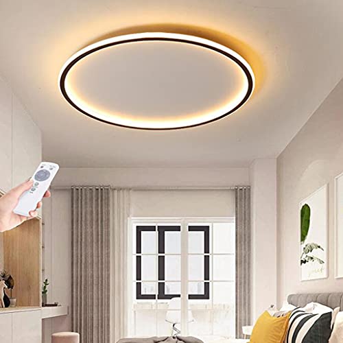 Led Deckenleuchte Dimmbar Mit Fernbedienung Moderne Schlafzimmer Deckenlampe Wohnzimmerlampe Ultra Dünn Schwarz Runde Acryl Lampenschirm Deckenlicht Küche Kinderzimmer Gang Kronleuchter,40cm Led Deckenleuchte Dimmbar Mit Fernbedienung Moderne Schlafzimmer Deckenlampe Wohnzimmerlampe Ultra Dünn Schwarz Runde Acryl Lampenschirm Deckenlicht Küche Kinderzimmer Gang Kronleuchter,40cm von HYQJUNE