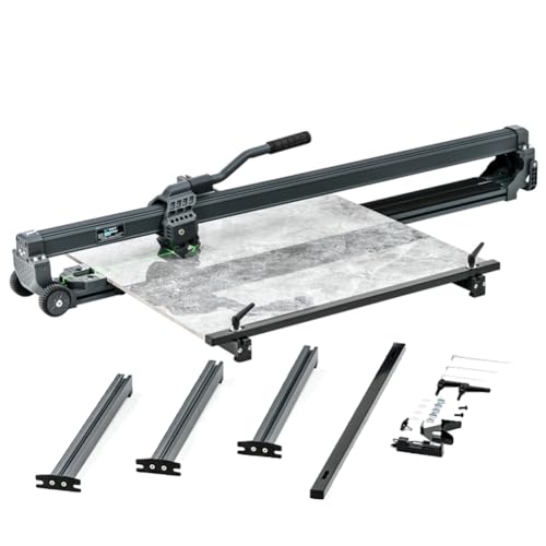 Großformatiger Fliesenschneider, manueller Fliesenschneider, professioneller Fliesenschneider aus Porzellan und Keramik mit Transportgriff Rädern,Fliesenschneidemaschine 80/120 cm große Fliesen 120cm von HYQNG