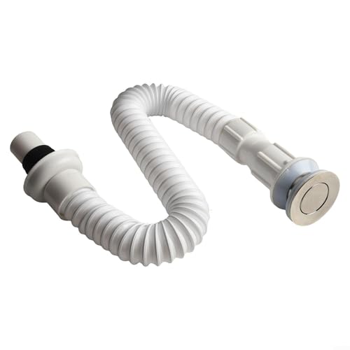 Abflussrohr, U-Bogen-Rohr, Ablaufschlauch, flexibles Abflussrohr, Abflussschlauch for Spülbecken, Sanitärteile, einzelner Ablaufschlauch S, biegbares Rohr von HYQOUKLR