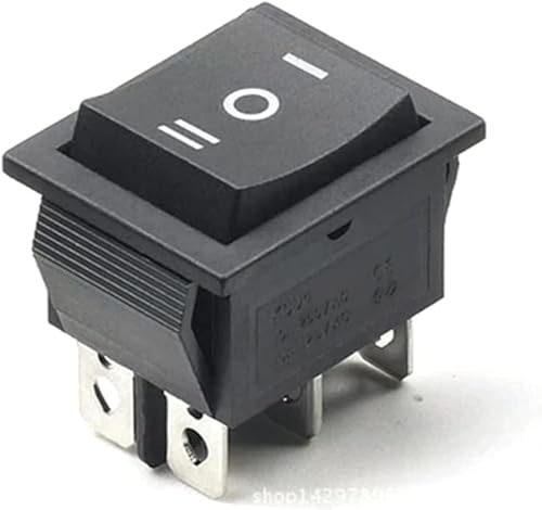 Drucktastenschloss, Wippschalter, 1 stück Power Boot 3 Position 6 Pin Push Button Lock Mit Licht KCD4 16A 250VAC/20A 125VAC Auf-off-Auf(Green) von HYQOUKLR