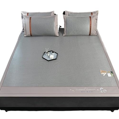 HYQOUKLR Bambus-Schlafmatte, Faltbare Matratze, Bambus-Schlafmatte mit Kissenbezügen, mehrere Größen, 3er-Pack(180 * 200cm) von HYQOUKLR