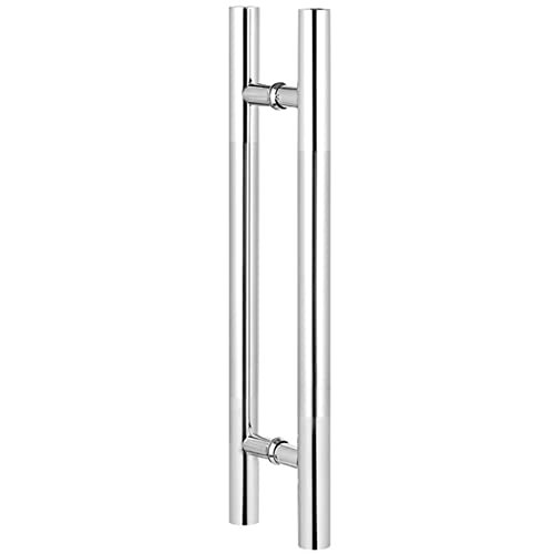 HYQOUKLR Doppelseitiger H-förmiger Haltegriff, Edelstahl Scheunentor-Zuggriffe mit Hardware Multicolor Mehrere Größen 1 Paar(Sliver,60Cm/24In) von HYQOUKLR