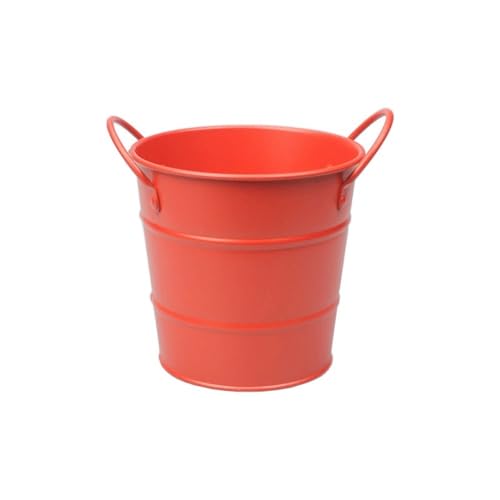 HYQOUKLR Doppelwandiger Eiskübel, Eiskübel, Mini-Aufbewahrungseimer, Desktop-Aufbewahrungsbox, 600 ml(Red) von HYQOUKLR