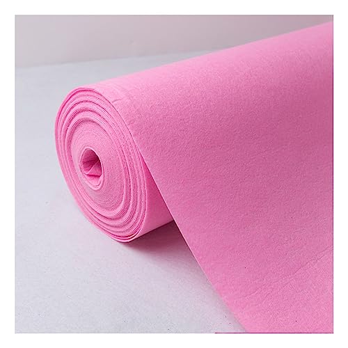 HYQOUKLR Hochzeitslaufteppich, Teppichläufer, Hochzeitsgang, Laufsteg, 2,2 mm dick, Rosa, 1–1,5 m x 10–50 m(1x10m) von HYQOUKLR