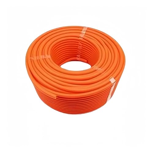 HYQOUKLR Isoliertes Wellrohr, flexibles Kabelrohr, Leitungsrohr-Kabelbaum-Draht-Einfädelung Kunststoff-Drahtschutzhülse(Orange,21mm) von HYQOUKLR