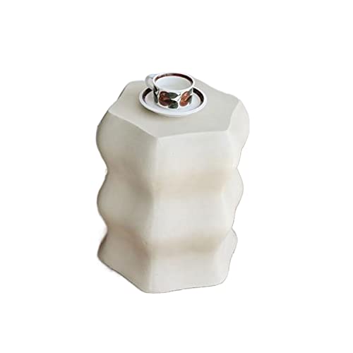 HYQOUKLR Nachttisch, Couchtisch, Mehrzweck-Beistelltisch aus weißem Magnesiumoxid for drinnen und draußen, 36,8 x 43,2 cm HYQOUKLR Nachttisch, Couchtisch, Mehrzweck-Beistelltisch aus weißem Magnesiumoxid for drinnen und draußen, 36,8 x 43,2 cm von HYQOUKLR