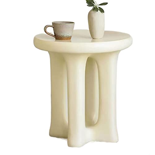 HYQOUKLR Nachttisch, Couchtisch, Runder weißer Couchtisch, Beistelltisch, 42,9 x 47,7 cm HYQOUKLR Nachttisch, Couchtisch, Runder weißer Couchtisch, Beistelltisch, 42,9 x 47,7 cm von HYQOUKLR