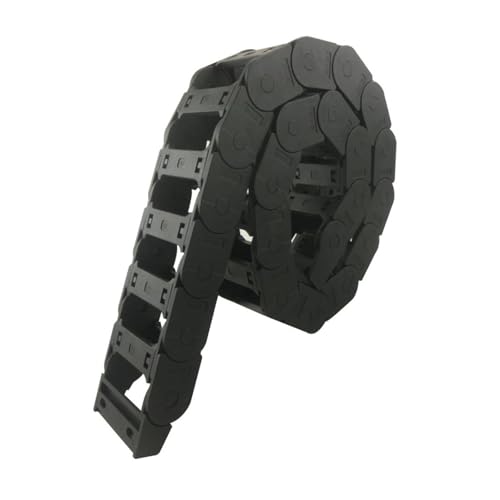 HYQOUKLR Nylon-Schleppketten, 1 Meter 25 mm x 57 mm Innenmaß Kunststoff-Antriebskette(R75) von HYQOUKLR